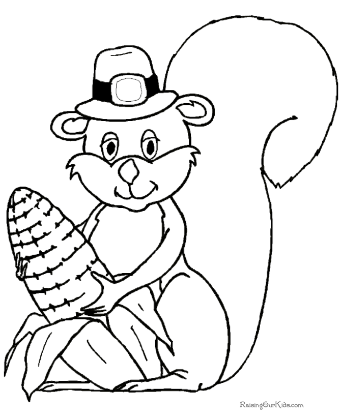 Happy Thanksgiving coloring pages