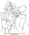 Free Pilgrims coloring pages