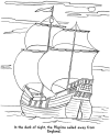Mayflower coloring pages