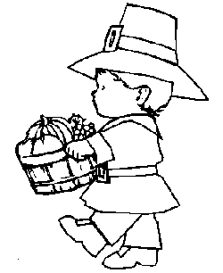 Thanksgiving Kids coloring page