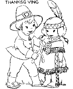 Thanksgiving Kids coloring pages