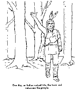 coloring page of Pilgrims