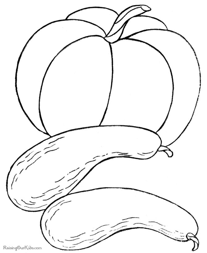 Printable Thanksgiving food coloring pages