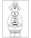 Printable coloring pages for Thanksgiving