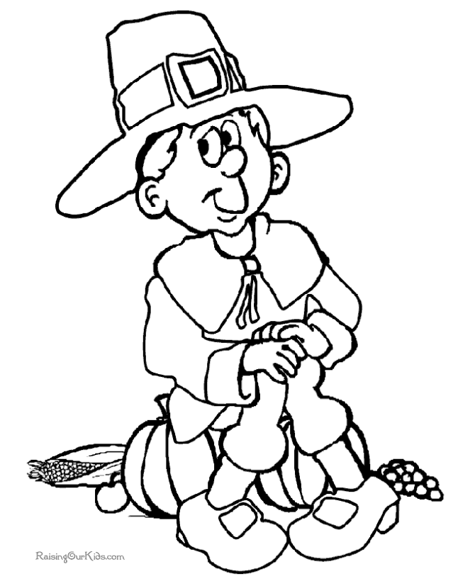 kid thanksgiving coloring pages free