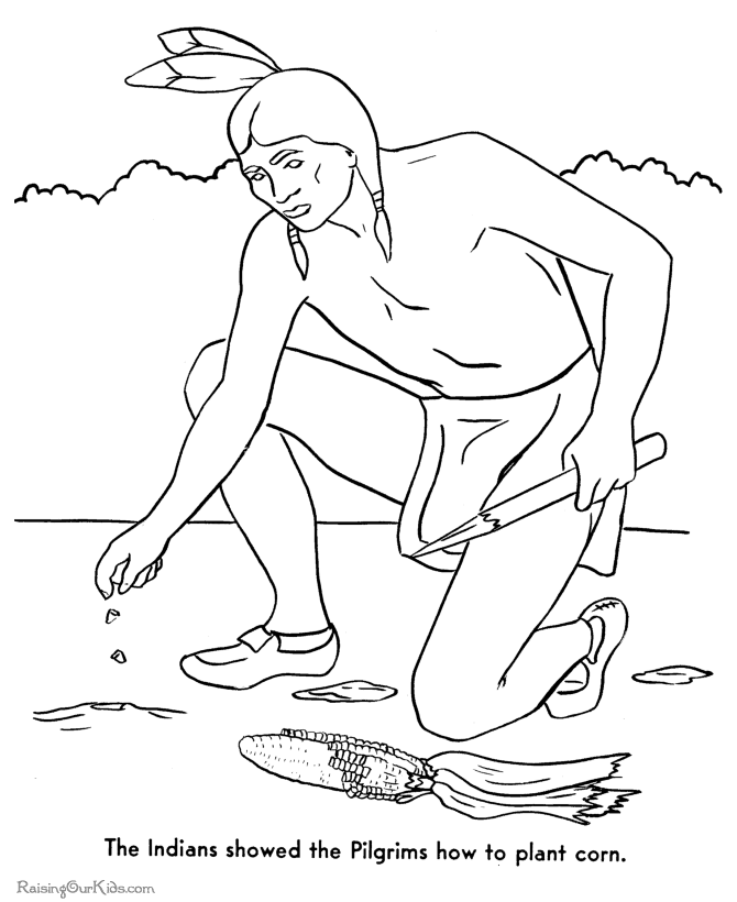 The Story Thanksgiving coloring pages