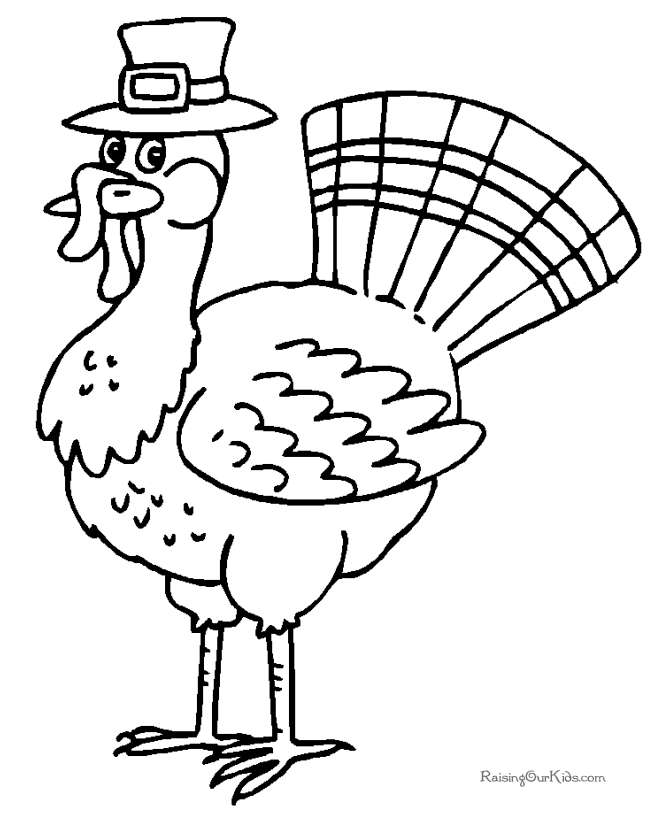 Printable Thanksgiving preschool coloring pages